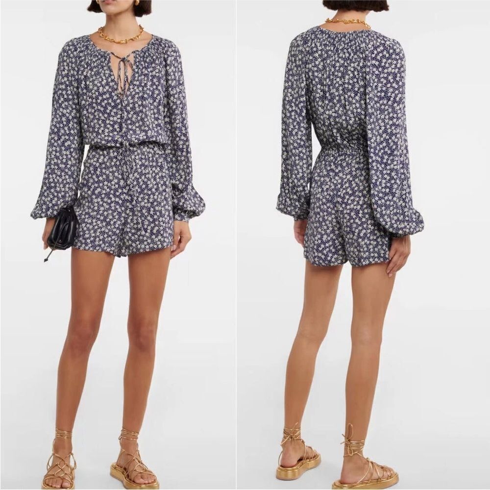 Polo Ralph Lauren Floral Long Sleeve viscose Romper, US2